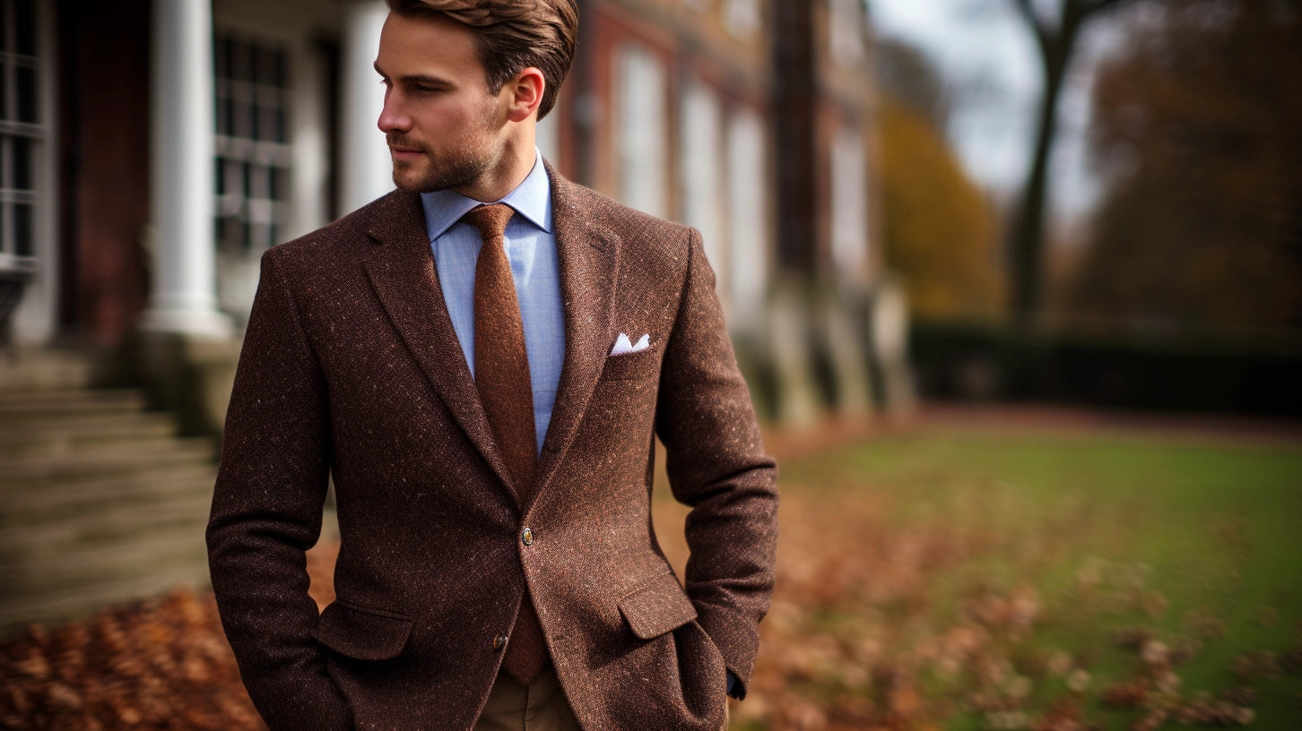 Timeless elegant Donegal Tweed jacket collection at Westwood Hart.