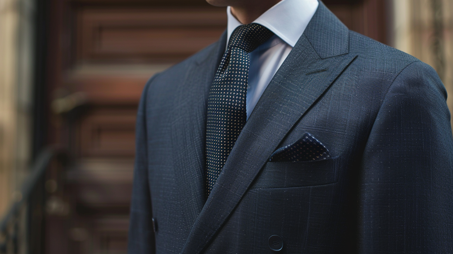 Ideal suit jacket length demonstration