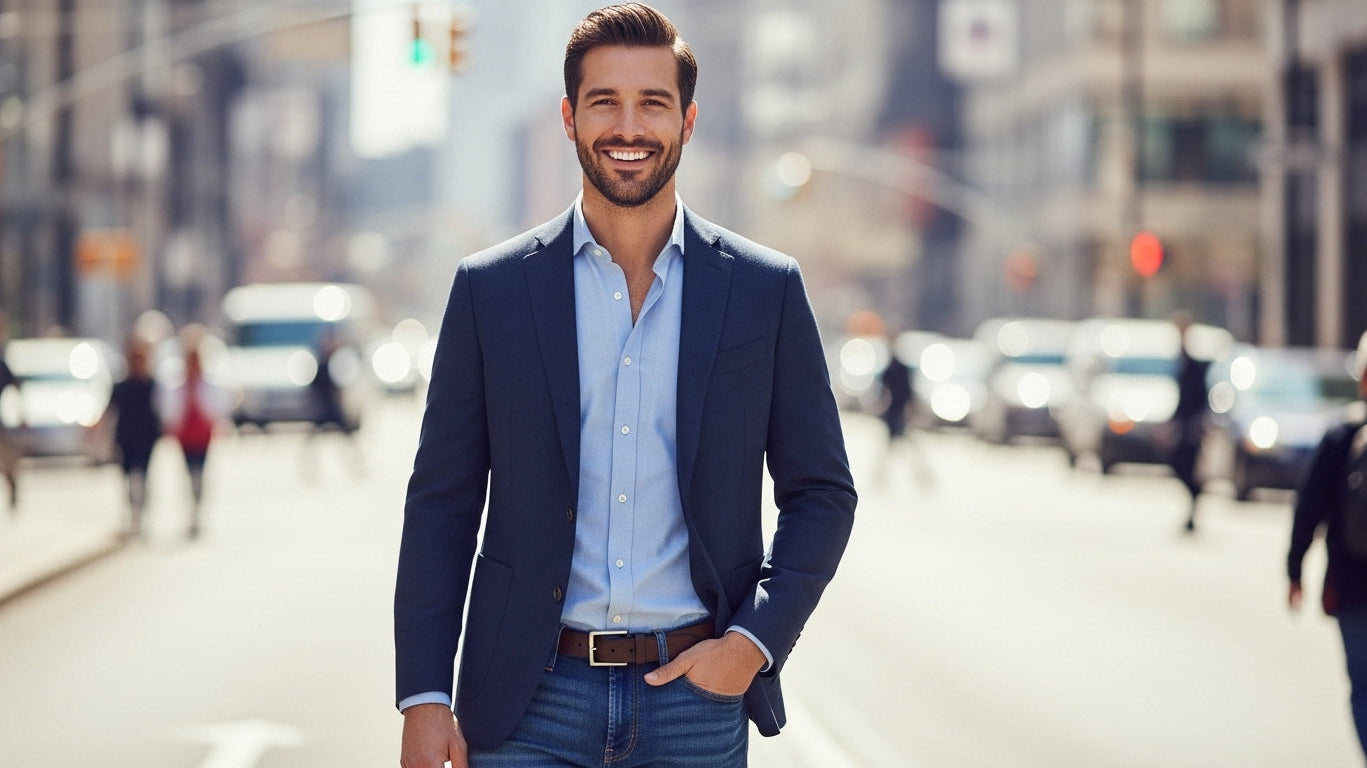 Sport jacket with jeans outfit
