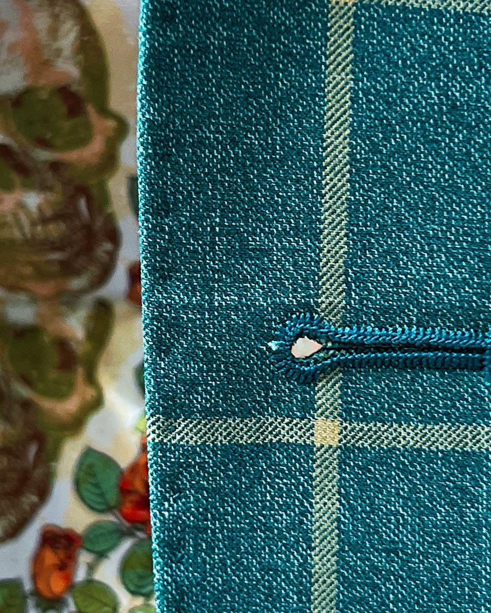 Side view of Carribean Green Windowpane Sportcoat