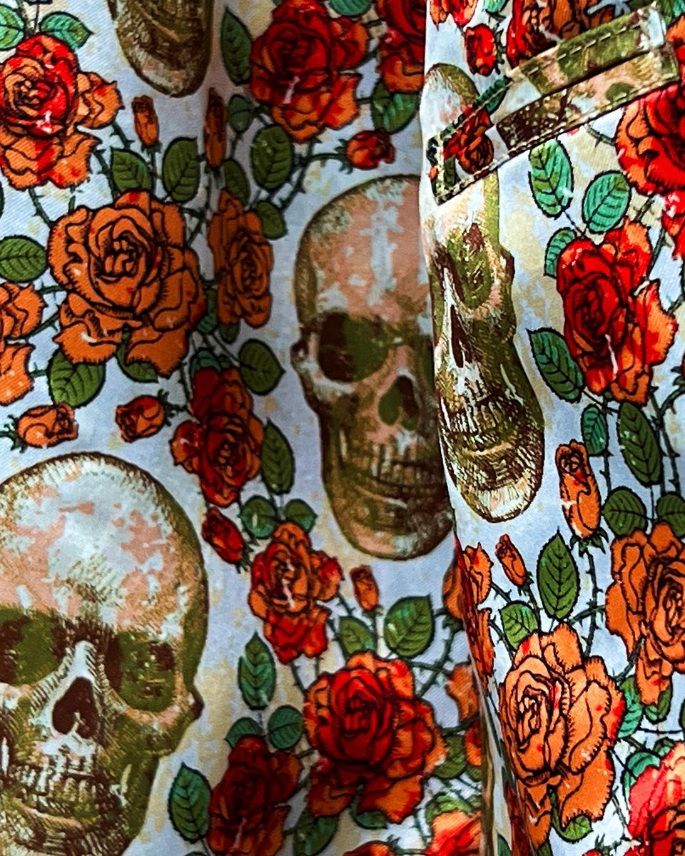 Tailored details of the Carribean Green Windowpane Sportcoat