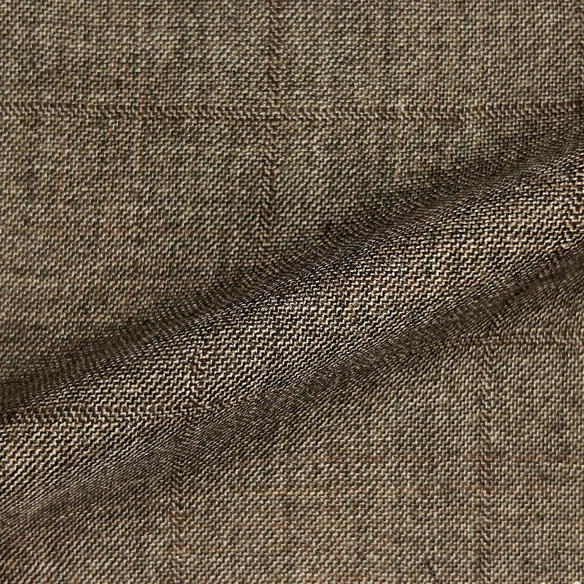 Westwood Hart custom tailored Light Brown Rust Windowpane Bamboo Suit for men