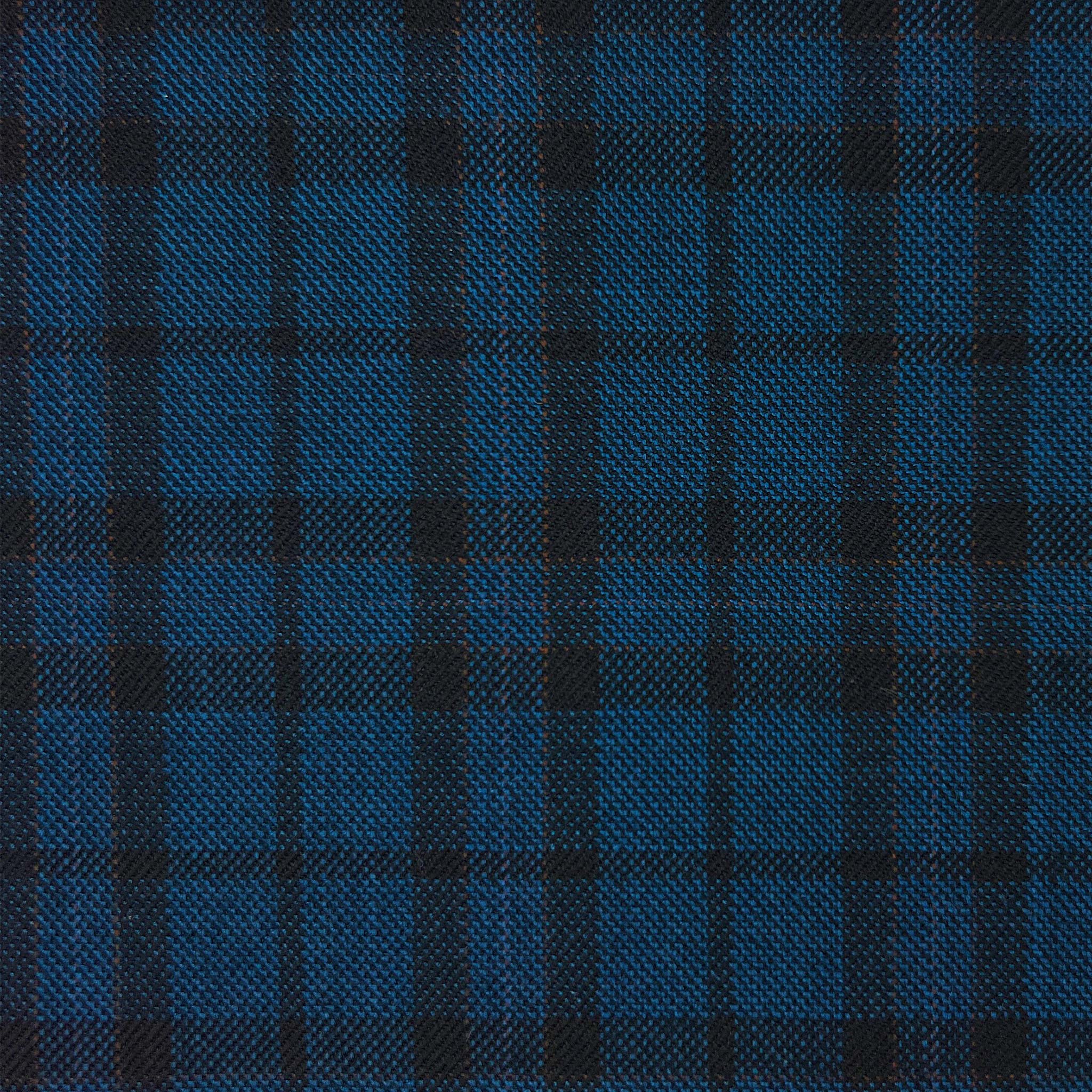 Westwood Hart Online Custom Hand Tailor Suits Sportcoats Trousers Waistcoats Overcoats Royal Blue Rust Grid Check