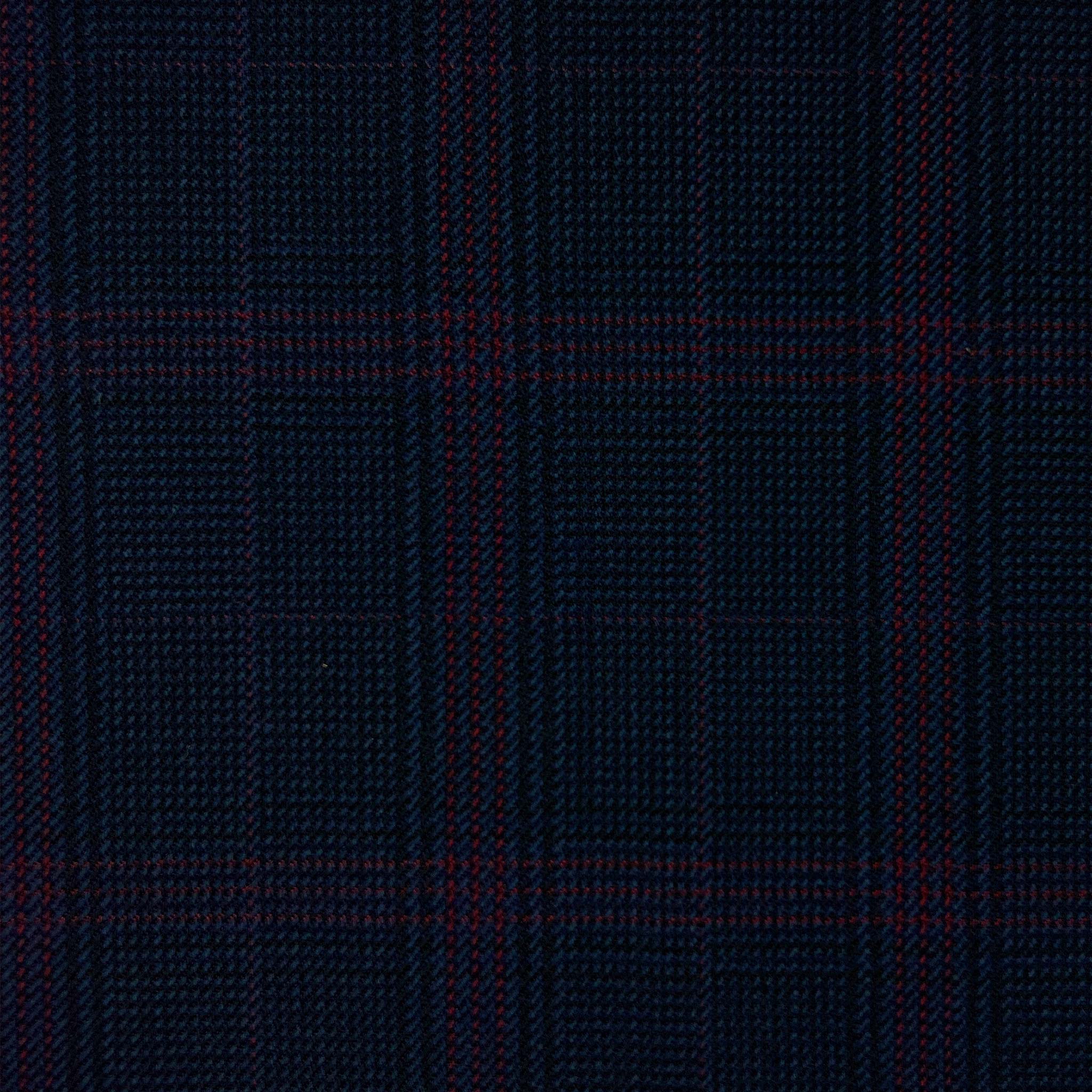 Westwood Hart Online Custom Hand Tailor Suits Sportcoats Trousers Waistcoats Overcoats Navy Dark Red Windowpane