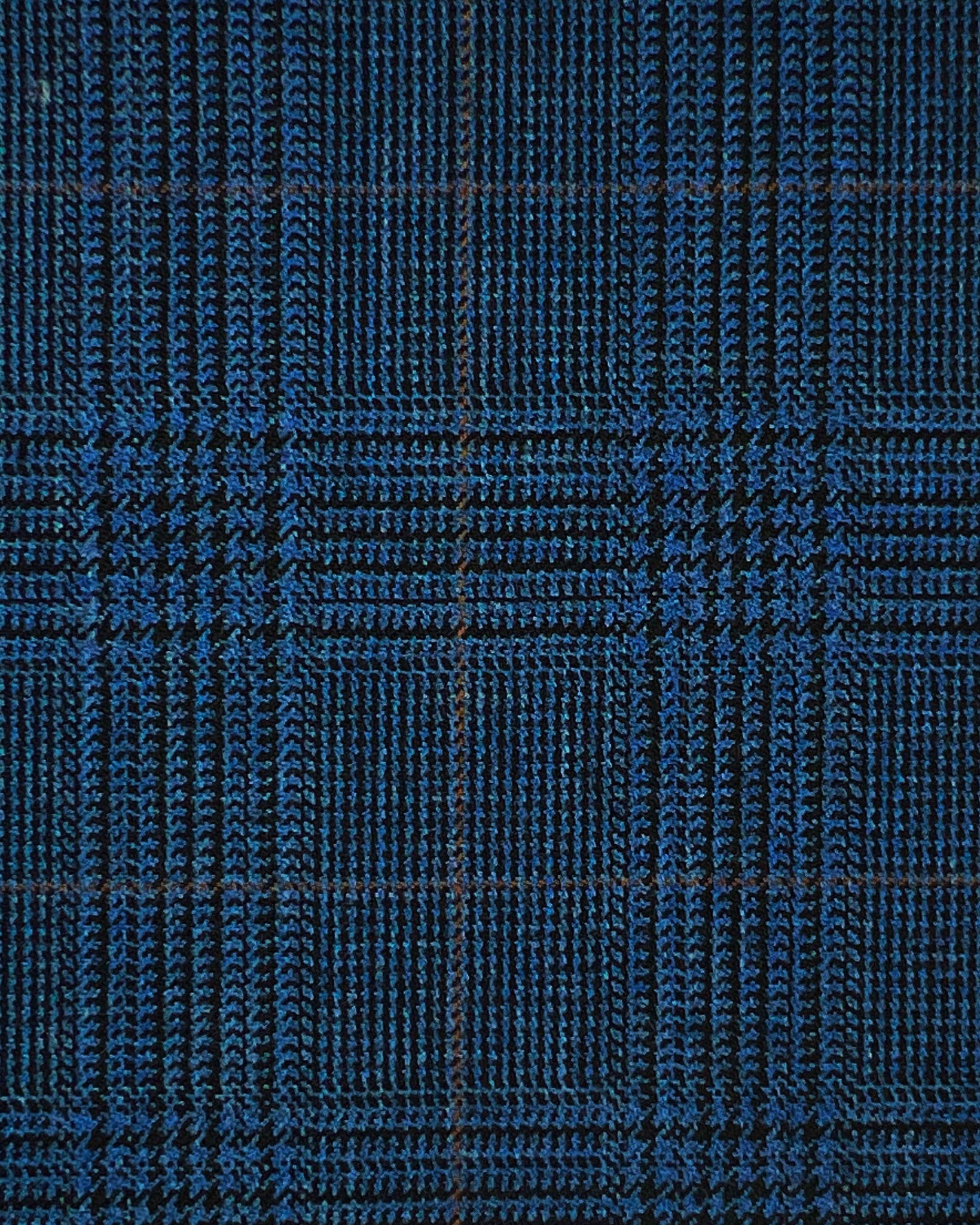 Westwood Hart Online Custom Hand Tailor Suits Sportcoats Trousers Waistcoats Overcoats Steel Grey Aqua Blue Prince Of Wales Plaid Peach Windowpane