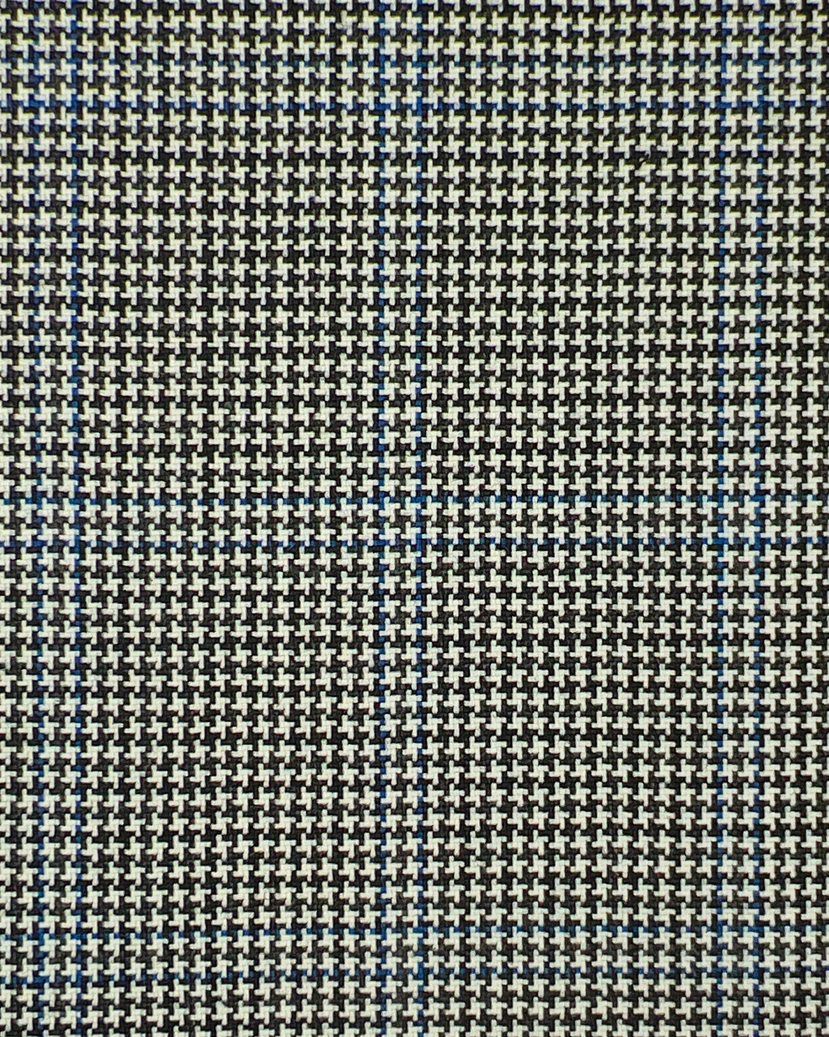 Westwood Hart Online Custom Hand Tailor Suits Sportcoats Trousers Waistcoats Overcoats Black White Houndstooth Blue Windowpane