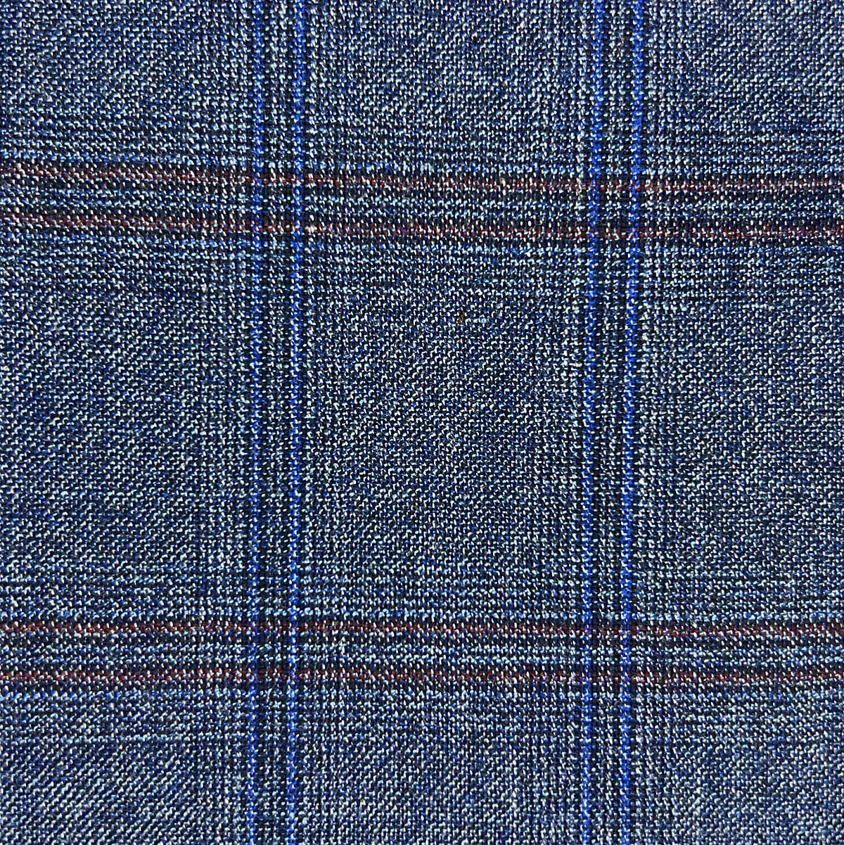 Groom Suits in Medium Grey Bamboo with Sky Blue and Rust Accents