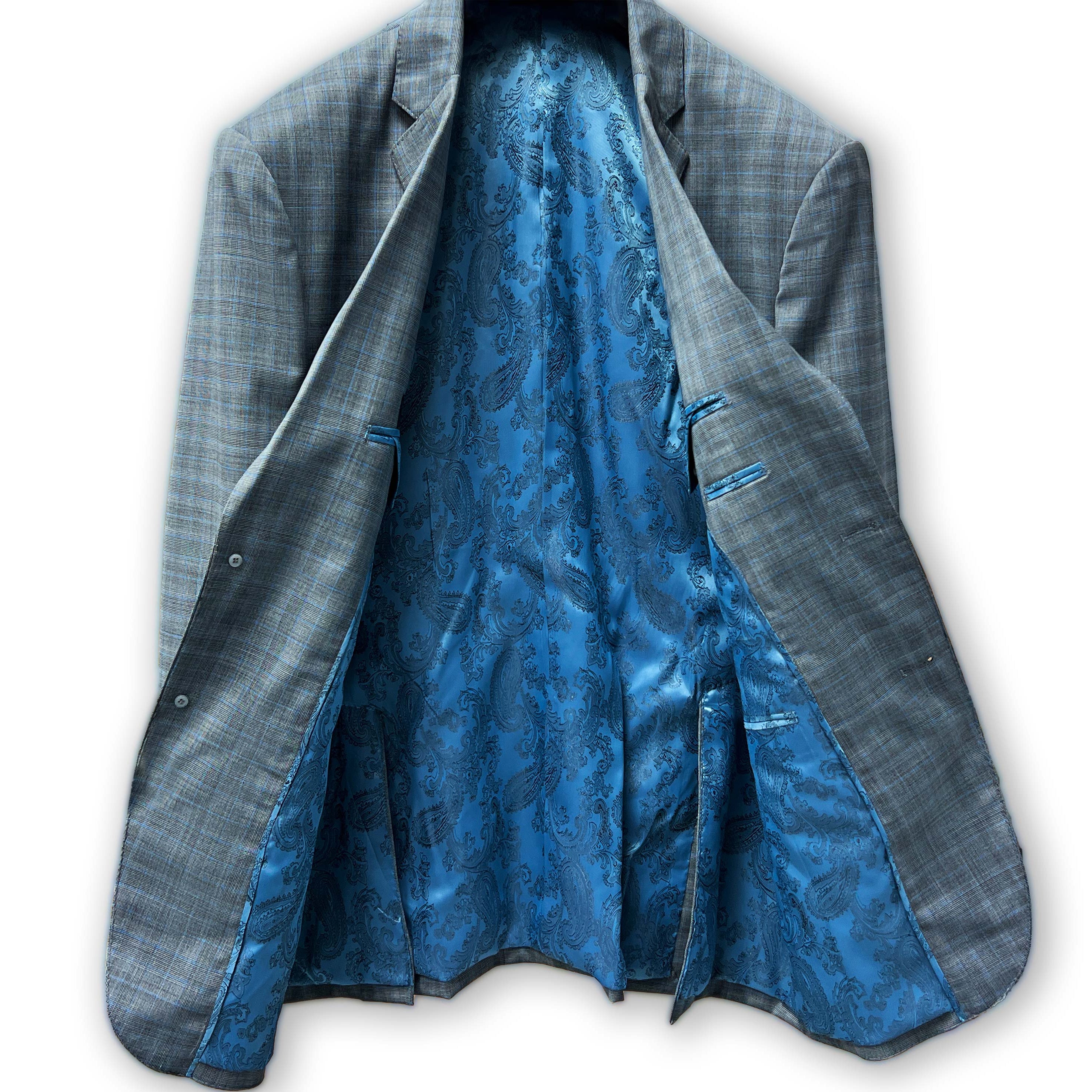 Tailored Glen Plaid suit with a custom touch by Westwood Hart.