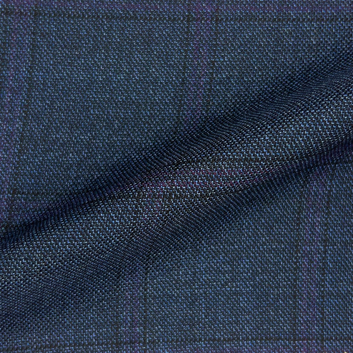 Men's Warehouse alternative: Westwood Hart Bamboo Suit in Navy and Pastel Plum.