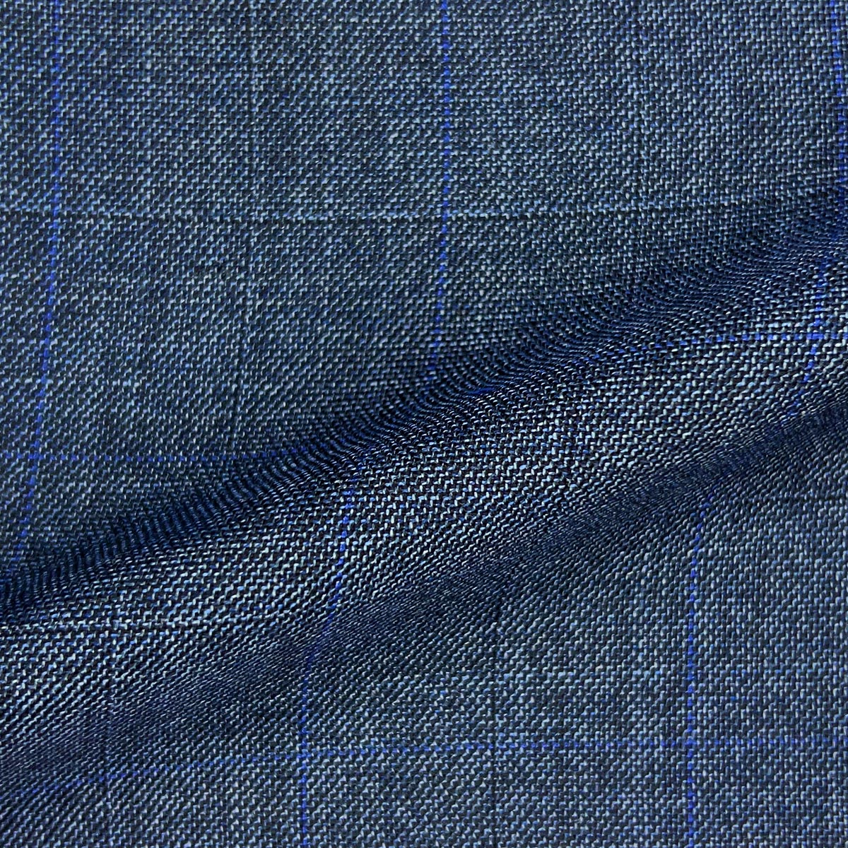 Men's warehouse tailored suits, Steel Blue Windowpane by Westwood Hart