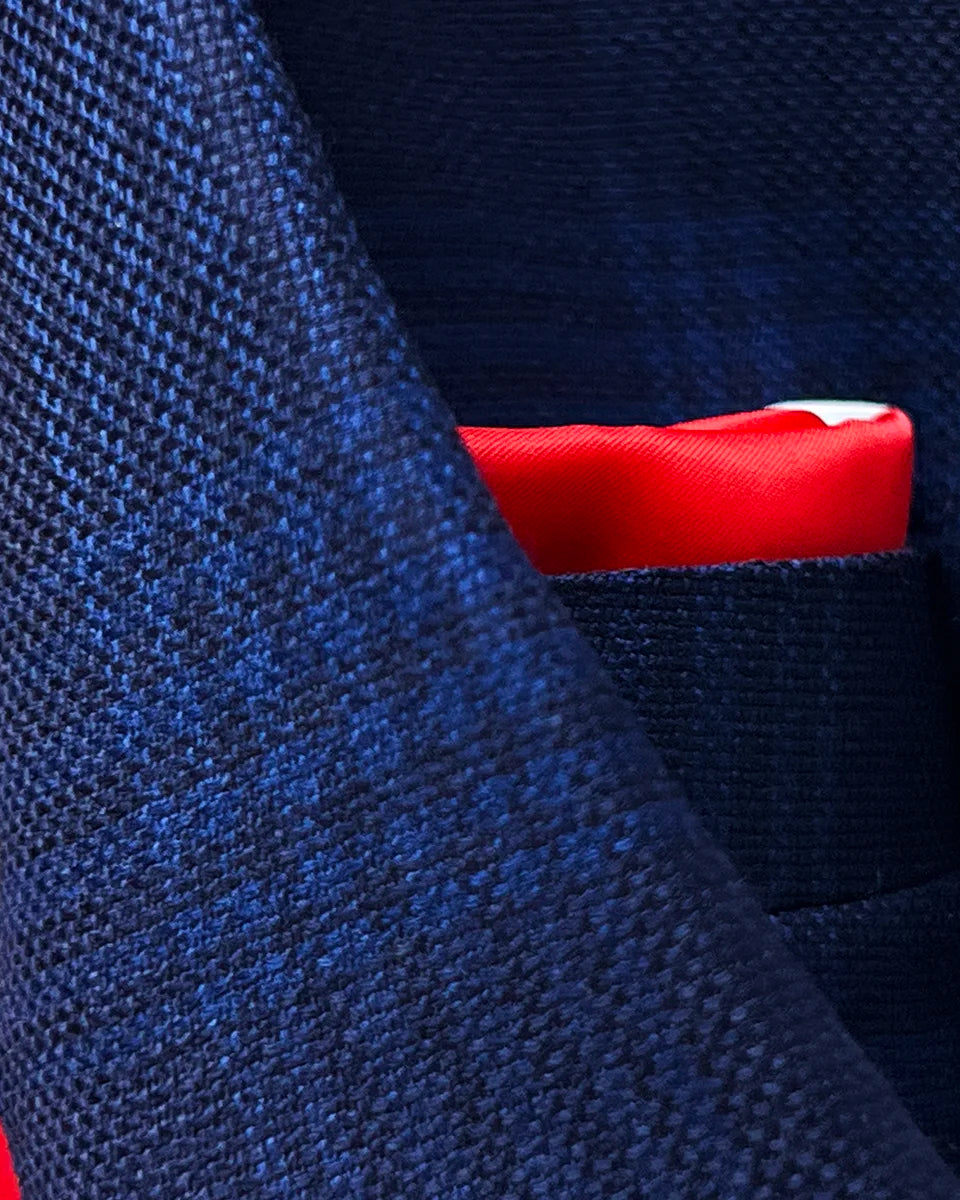 Dynamic motion shot revealing glimpses of the patriotic American flag lining that provides a conversation-starting element for the patriot appreciating quality and heritage