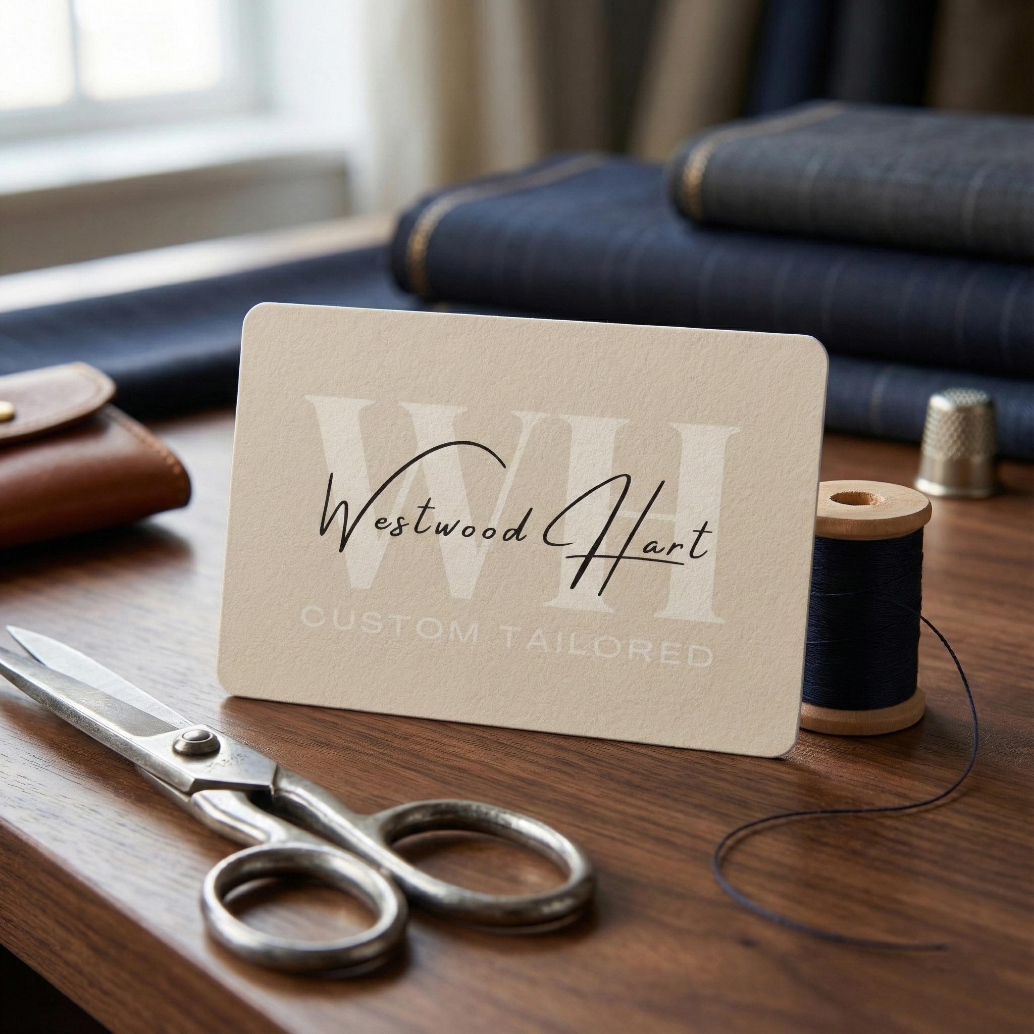 Digital Gift Card for Westwood Hart - Redeemable for Custom Suits and Menswear