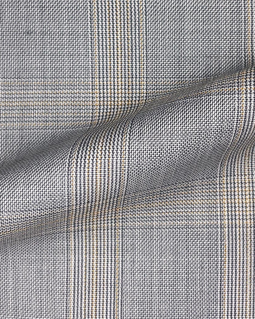 Westwood Hart Online Custom Hand Tailor Suits Sportcoats Trousers Waistcoats Overcoats Steel Grey With Pink Windowpane