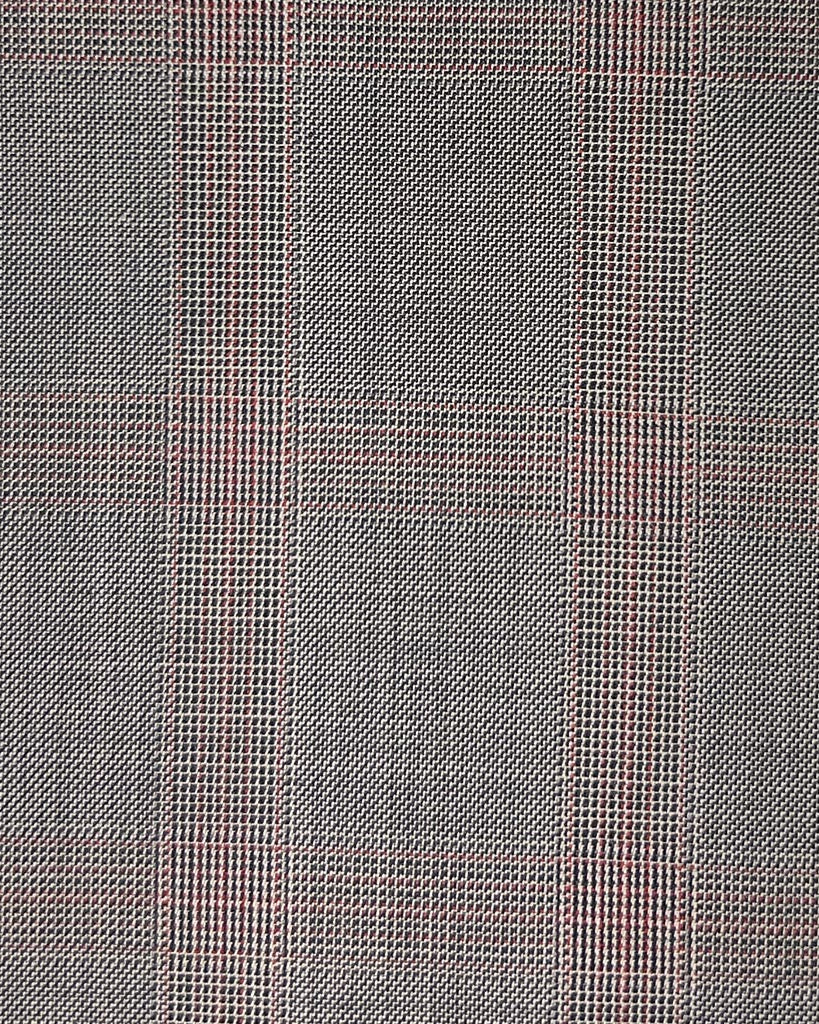 Westwood Hart Online Custom Hand Tailor Suits Sportcoats Trousers Waistcoats Overcoats Warm Stone Brown With Red Windowpane