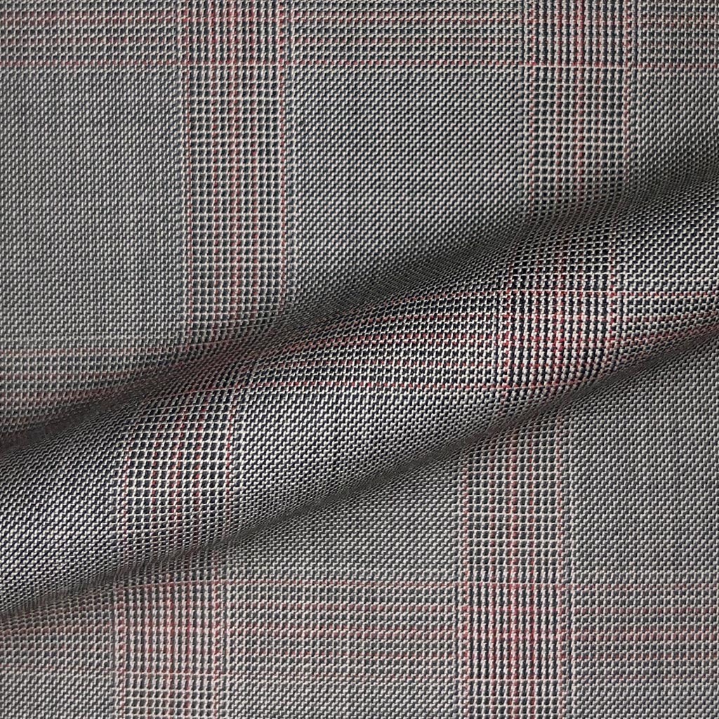 Westwood Hart Online Custom Hand Tailor Suits Sportcoats Trousers Waistcoats Overcoats Warm Stone Brown With Red Windowpane