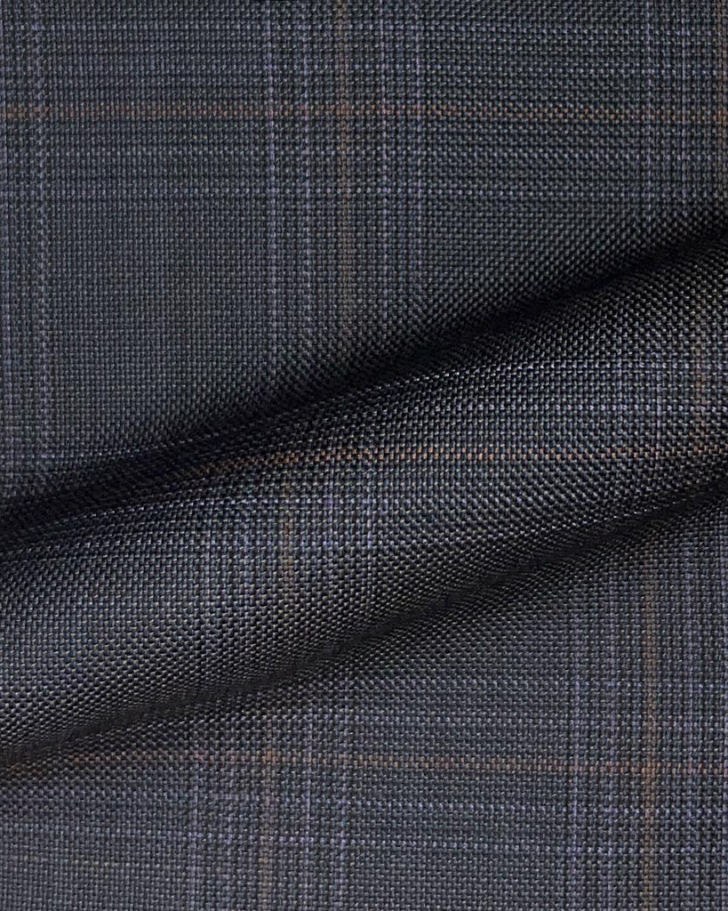 Westwood Hart Online Custom Hand Tailor Suits Sportcoats Trousers Waistcoats Overcoats Iron Grey With Rust Windowpane
