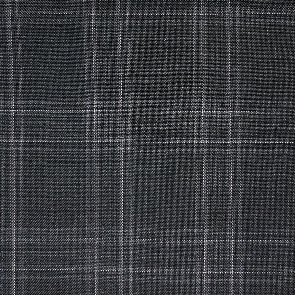 Westwood Hart Online Custom Hand Tailor Suits Sportcoats Trousers Waistcoats Overcoats Charcoal Grey Grid Check