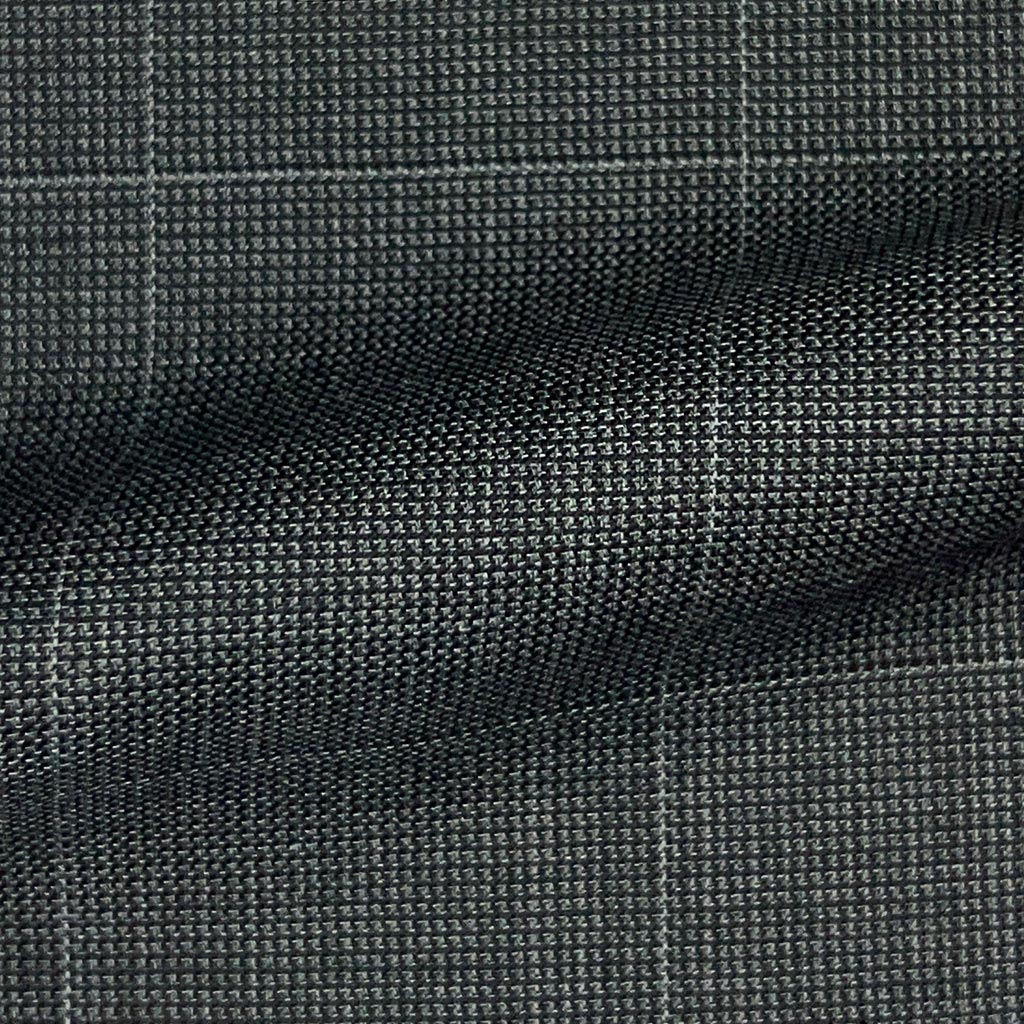 Westwood Hart Online Custom Hand Tailor Suits Sportcoats Trousers Waistcoats Overcoats Dark Grey Windowpane