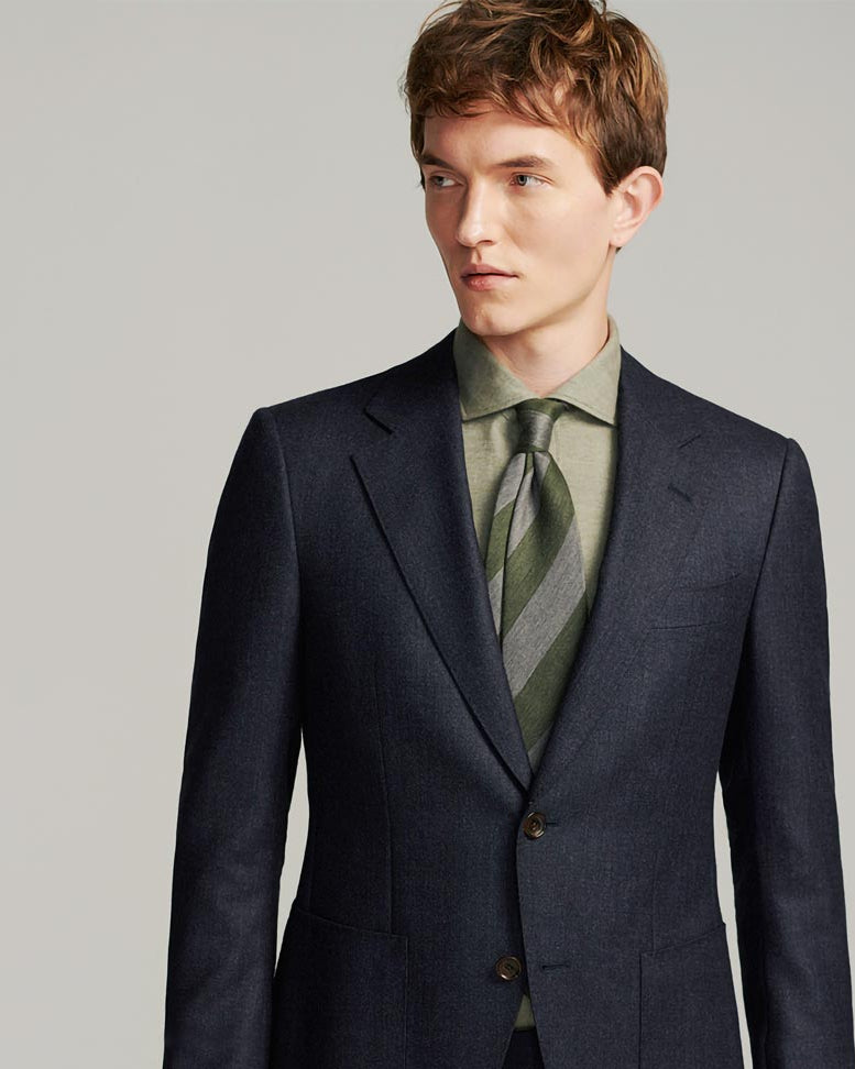 Westwood Hart Online Custom Hand Tailor Suits Sportcoats Trousers Waistcoats Overcoats Charcoal Grey Nailhead