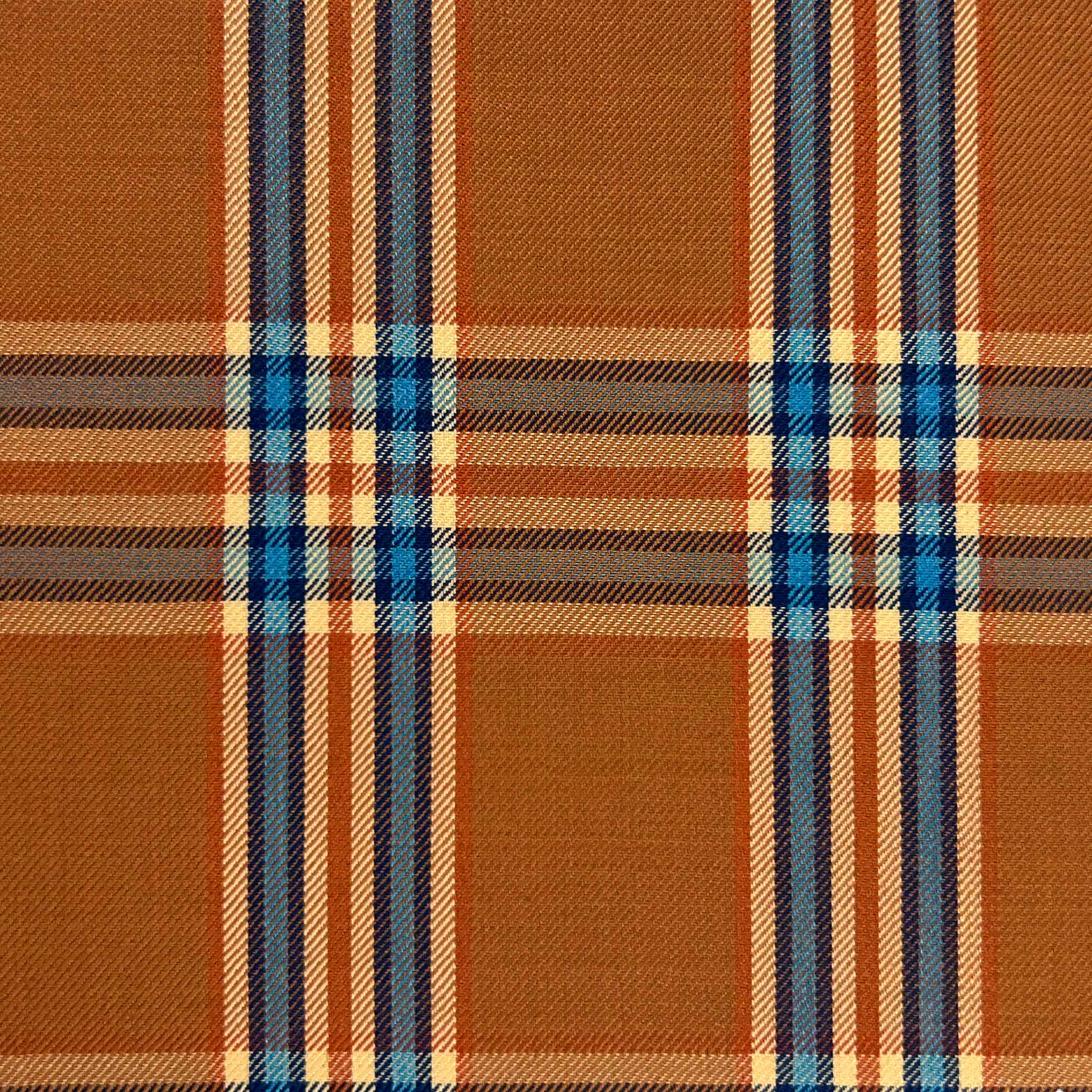 Westwood Hart Online Custom Hand Tailor Suits Sportcoats Trousers Waistcoats Overcoats Orange Blue Plaid Windowpane Design