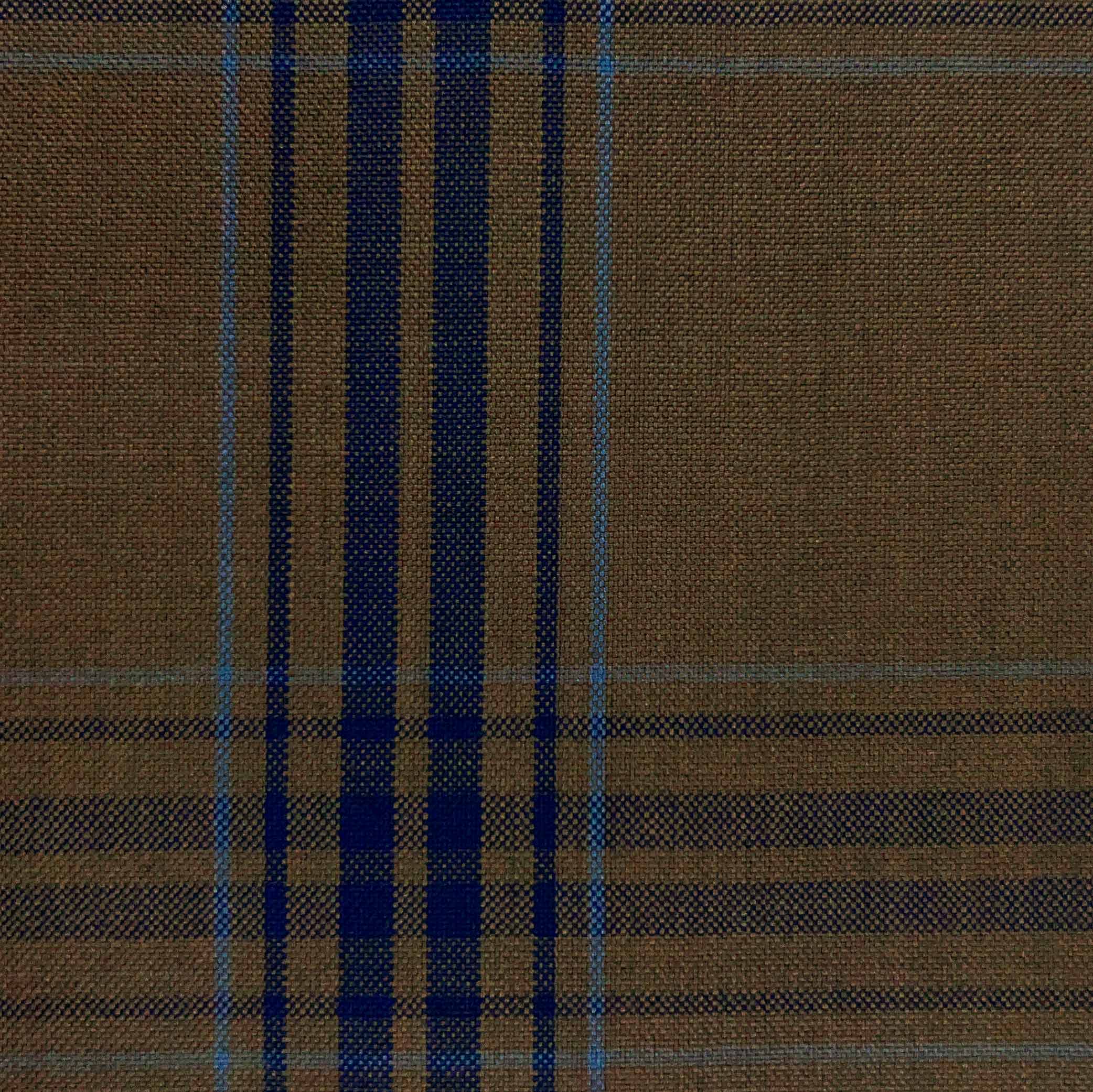 Westwood Hart Online Custom Hand Tailor Suits Sportcoats Trousers Waistcoats Overcoats Mocha Brown Large Navy Plaid Plaid Design