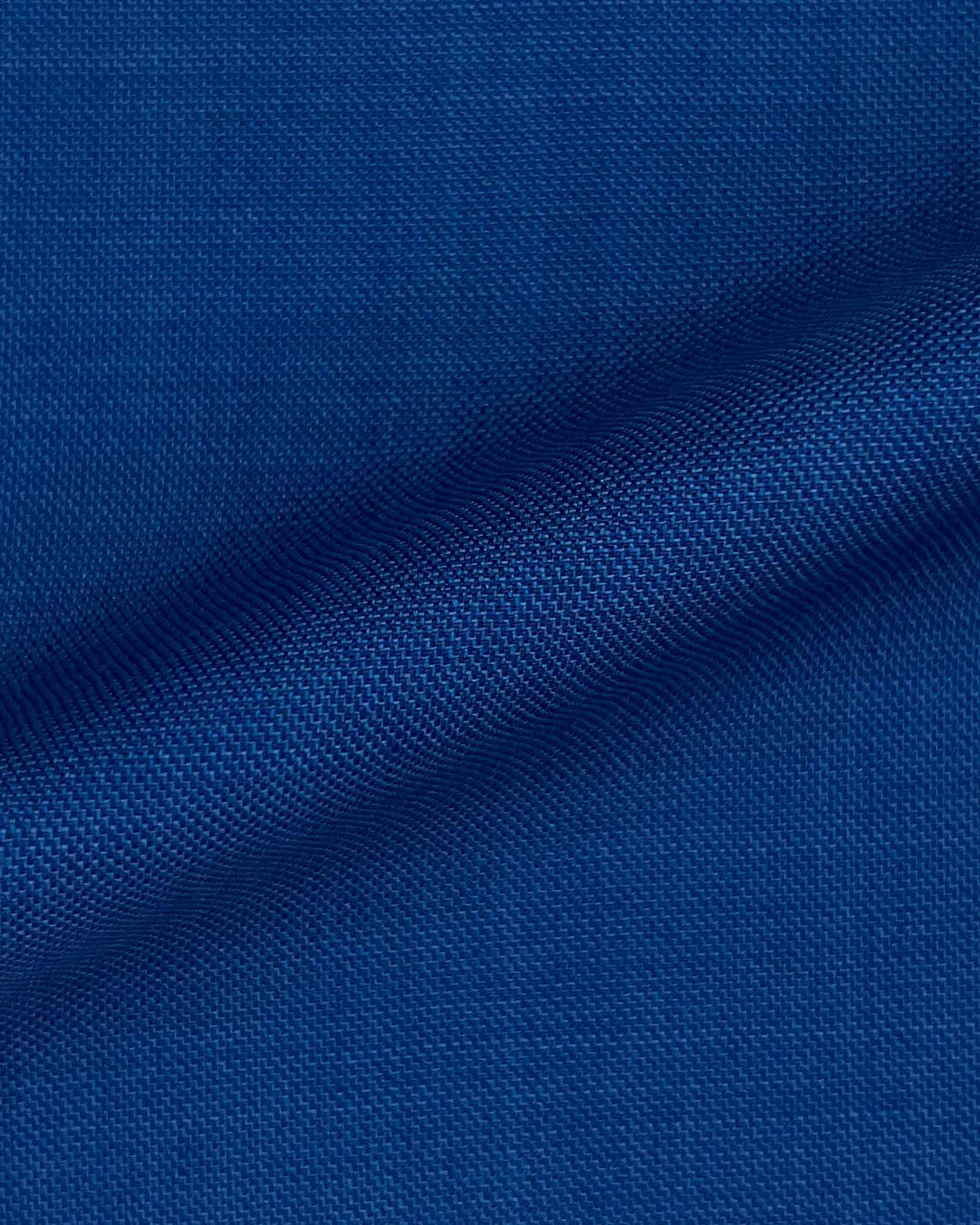 Westwood Hart Online Custom Hand Tailor Suits Sportcoats Trousers Waistcoats Overcoats Azure Blue Plain Weave Design