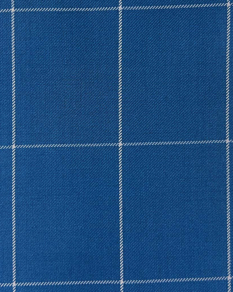 Westwood Hart Online Custom Hand Tailor Suits Sportcoats Trousers Waistcoats Overcoats Baby Blue Windowpane