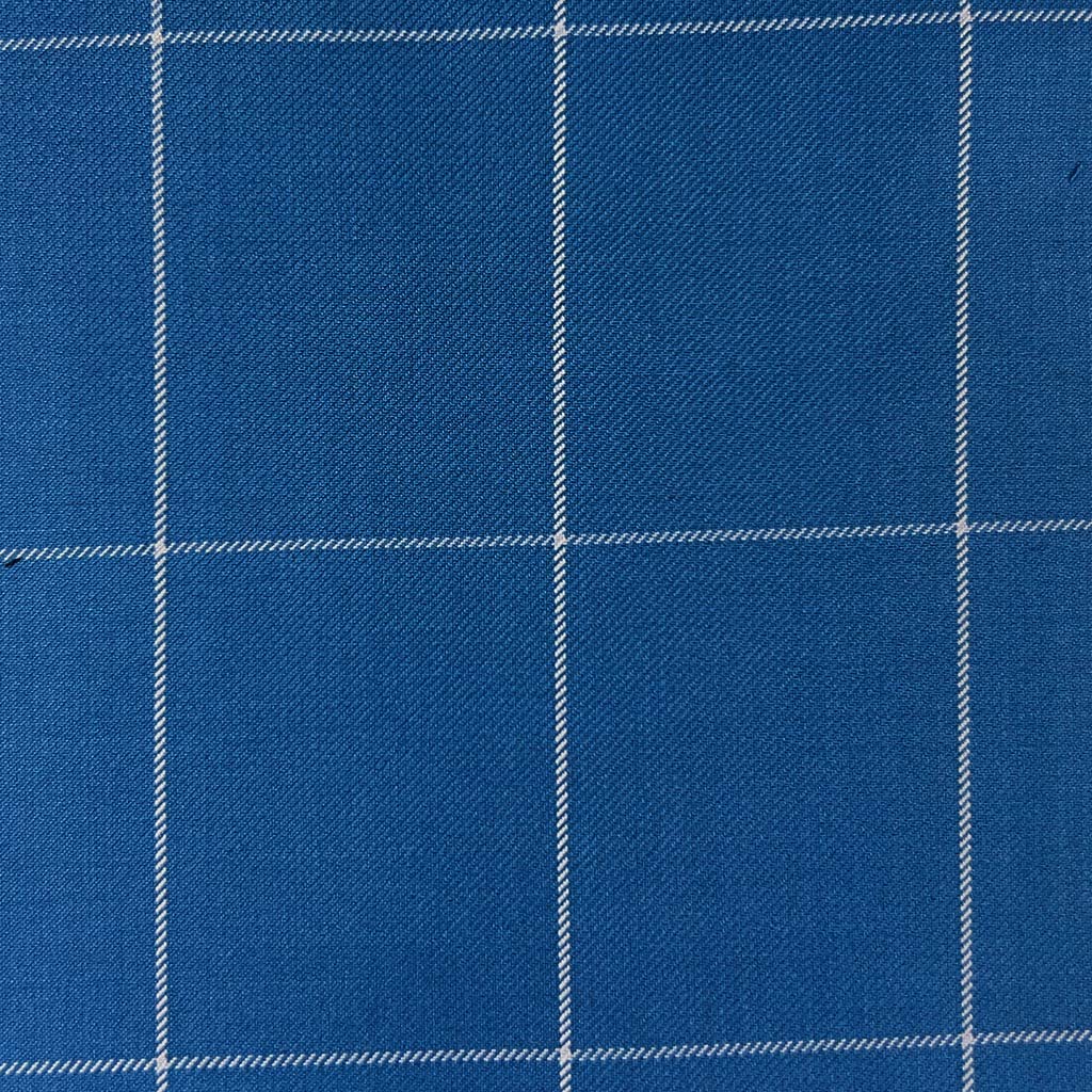 Westwood Hart Online Custom Hand Tailor Suits Sportcoats Trousers Waistcoats Overcoats Baby Blue Windowpane