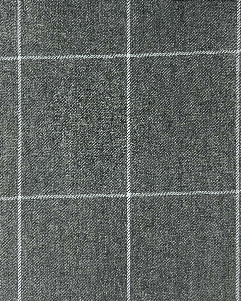 Westwood Hart Online Custom Hand Tailor Suits Sportcoats Trousers Waistcoats Overcoats Heather Grey Windowpane