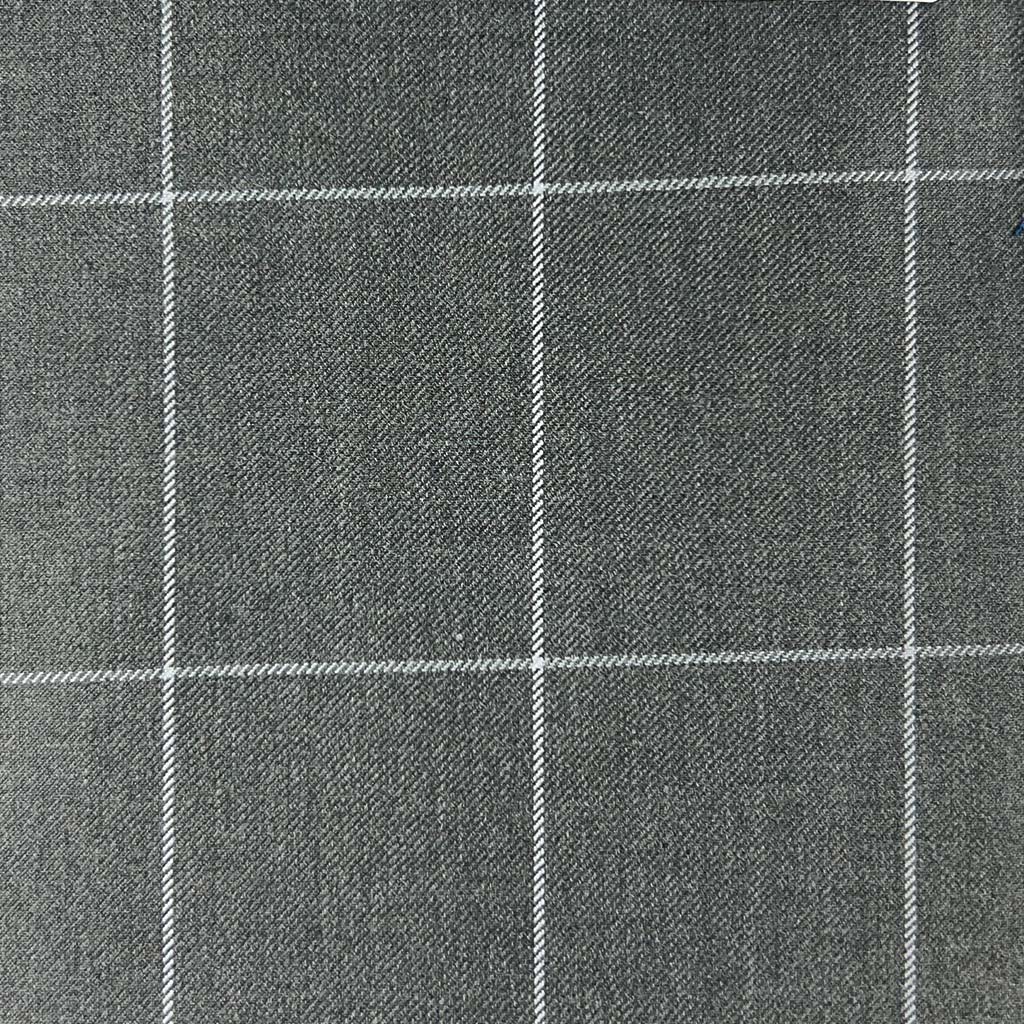 Westwood Hart Online Custom Hand Tailor Suits Sportcoats Trousers Waistcoats Overcoats Heather Grey Windowpane