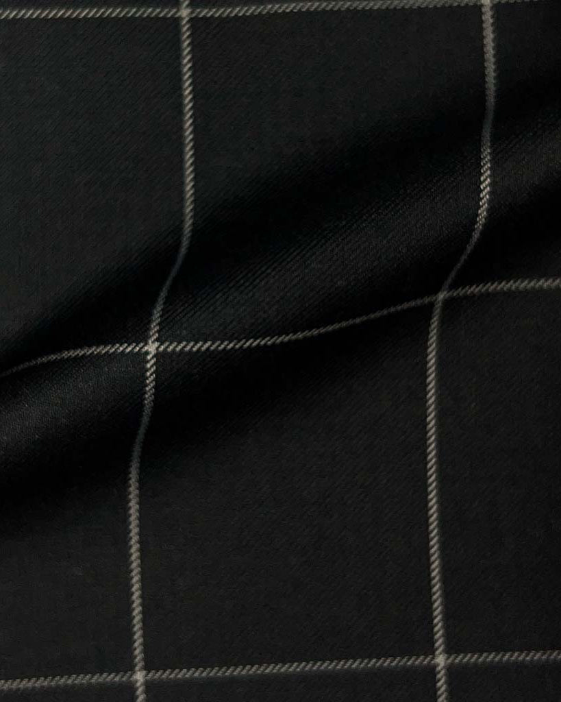Westwood Hart Online Custom Hand Tailor Suits Sportcoats Trousers Waistcoats Overcoats Charcoal Grey Windowpane