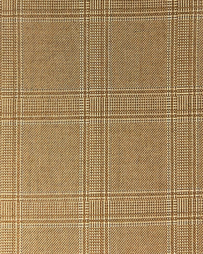 Westwood Hart Online Custom Hand Tailor Suits Sportcoats Trousers Waistcoats Overcoats Tan Self Plaid Design