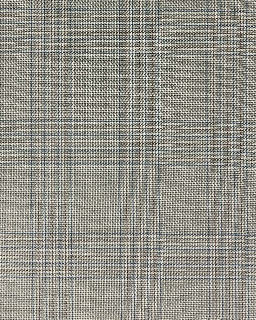 Westwood Hart Online Custom Hand Tailor Suits Sportcoats Trousers Waistcoats Overcoats Light Grey With Blue And Brown Plaid
