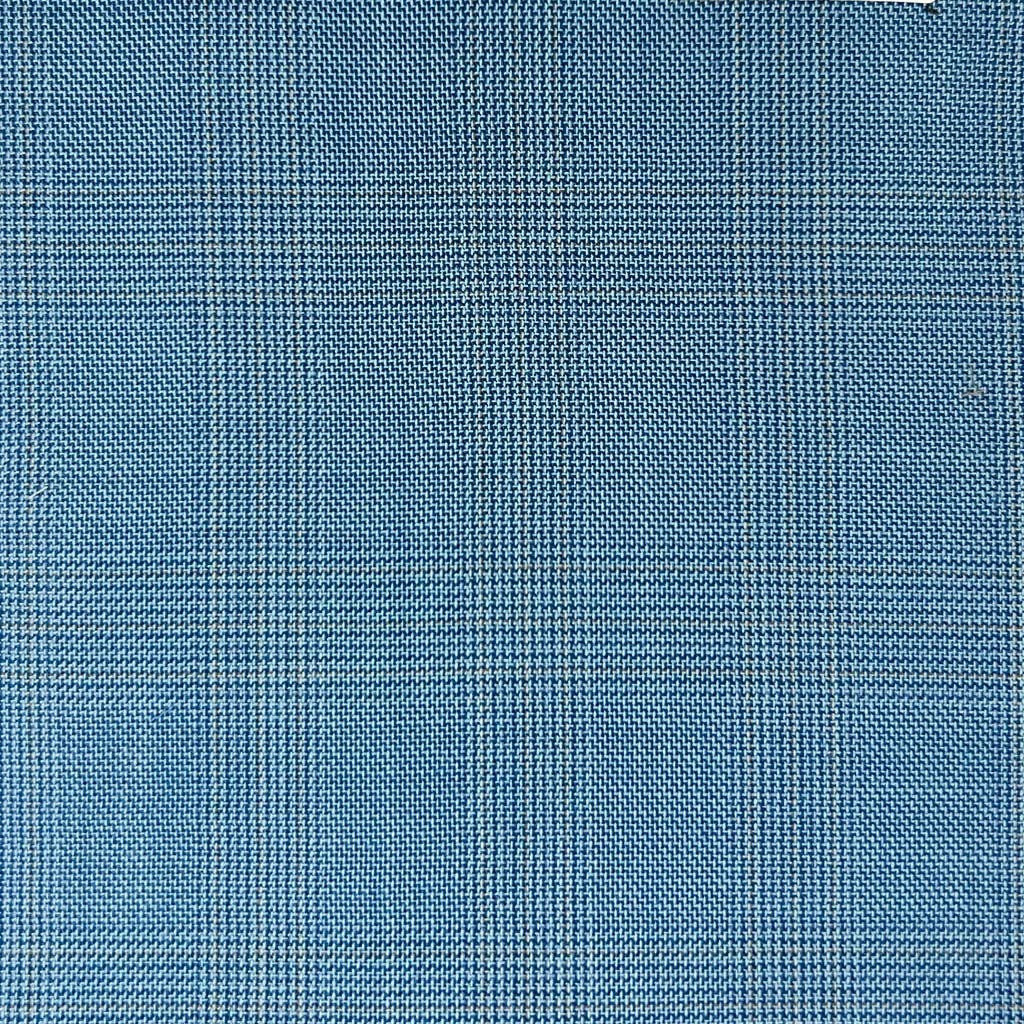 Westwood Hart Online Custom Hand Tailor Suits Sportcoats Trousers Waistcoats Overcoats Turquoise Blue With Pastel Brown Plaid