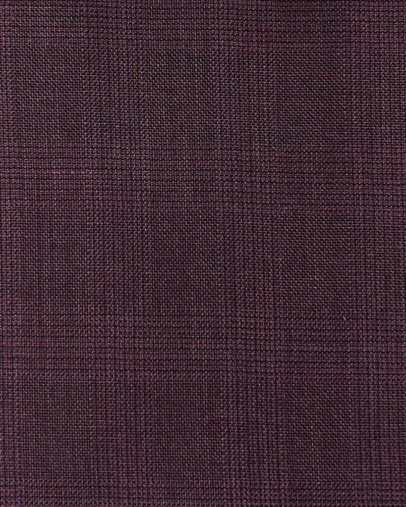 Westwood Hart Online Custom Hand Tailor Suits Sportcoats Trousers Waistcoats Overcoats Plum Self Plaid Design