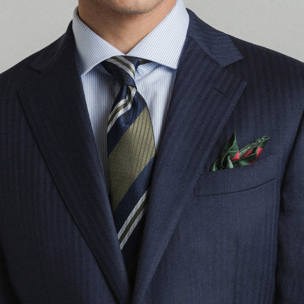 Westwood Hart Online Custom Hand Tailor Suits Sportcoats Trousers Waistcoats Overcoats Navy Herrginbone