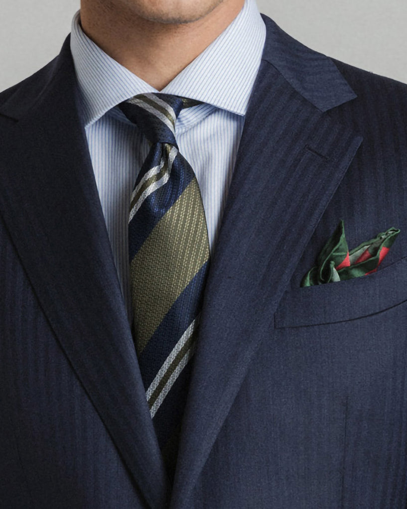 Westwood Hart Online Custom Hand Tailor Suits Sportcoats Trousers Waistcoats Overcoats Navy Herrginbone