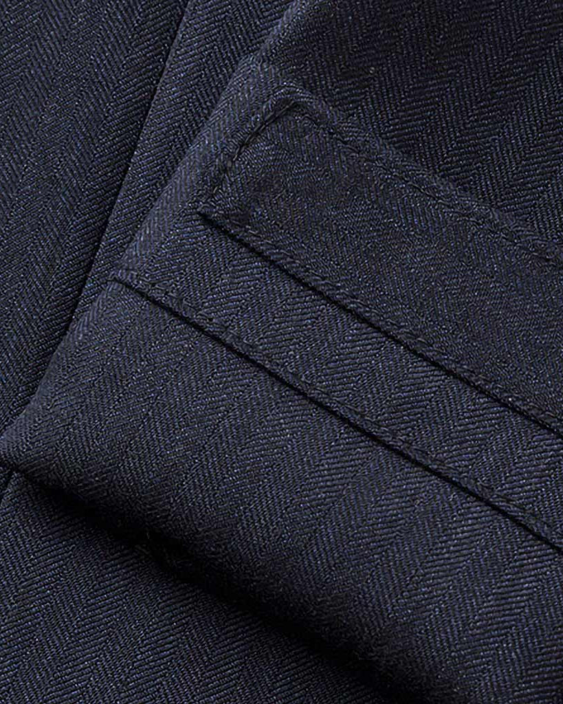 Westwood Hart Online Custom Hand Tailor Suits Sportcoats Trousers Waistcoats Overcoats Navy Herrginbone