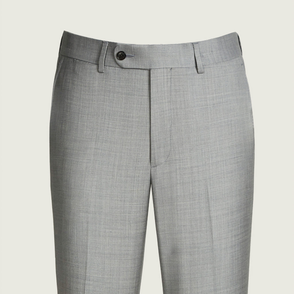 Westwood Hart Online Custom Hand Tailor Suits Sportcoats Trousers Waistcoats Overcoats Light Grey Plain Weave