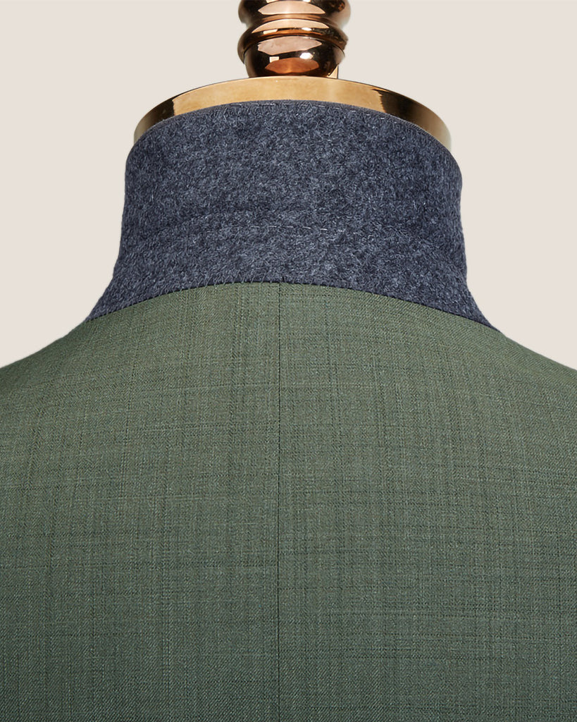 Westwood Hart Online Custom Hand Tailor Suits Sportcoats Trousers Waistcoats Overcoats Hunter Green Plain Weave