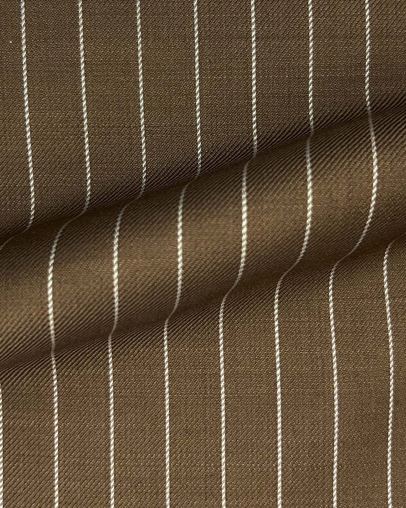 Westwood Hart Online Custom Hand Tailor Suits Sportcoats Trousers Waistcoats Overcoats Brown Pinstripes