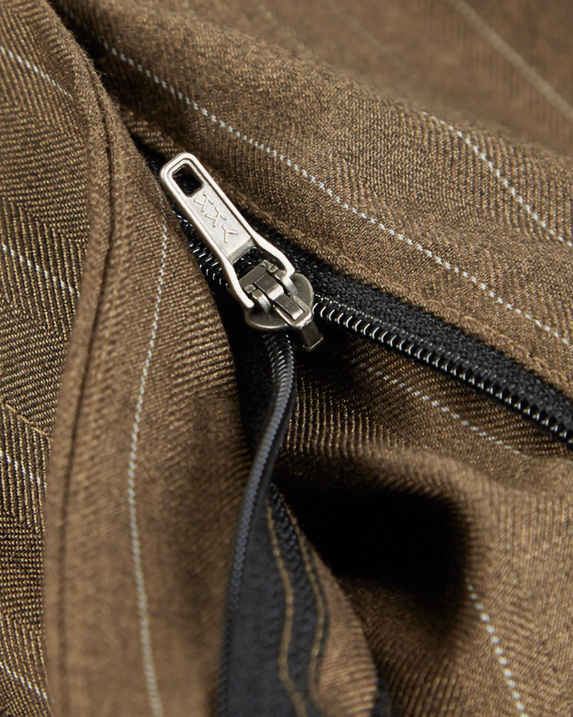 Westwood Hart Online Custom Hand Tailor Suits Sportcoats Trousers Waistcoats Overcoats Brown Pinstripes