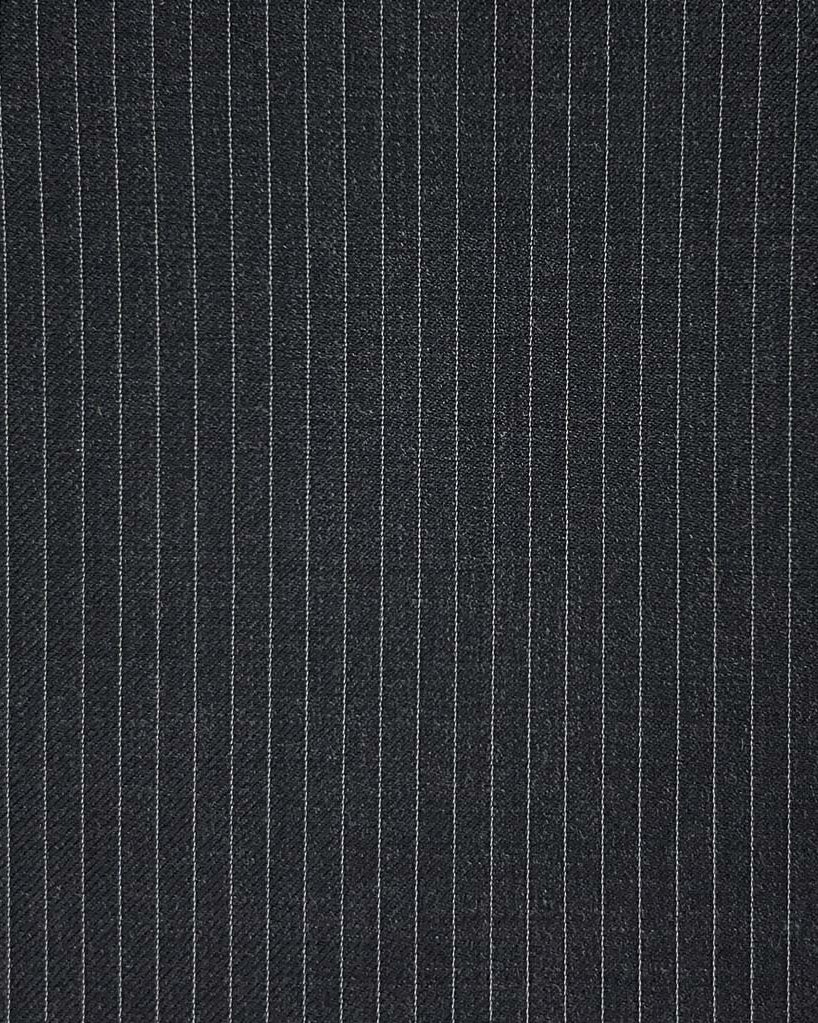 Westwood Hart Online Custom Hand Tailor Suits Sportcoats Trousers Waistcoats Overcoats Charcoal Grey Narrow Pinstripes
