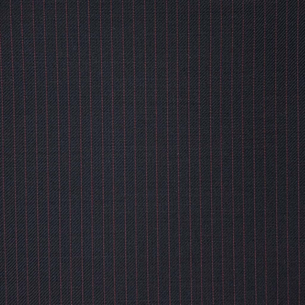 Westwood Hart Online Custom Hand Tailor Suits Sportcoats Trousers Waistcoats Overcoats Black With Red Narrow Pinstripes