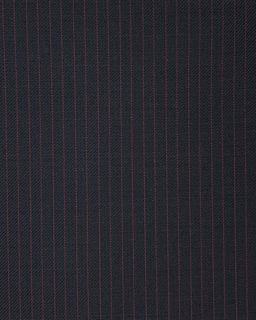Westwood Hart Online Custom Hand Tailor Suits Sportcoats Trousers Waistcoats Overcoats Black With Red Narrow Pinstripes