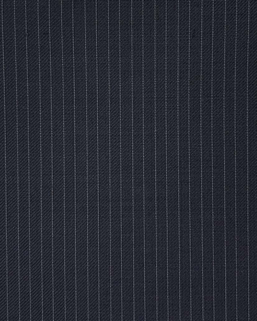 Westwood Hart Online Custom Hand Tailor Suits Sportcoats Trousers Waistcoats Overcoats Midnight Blue Narrow Pinstripes
