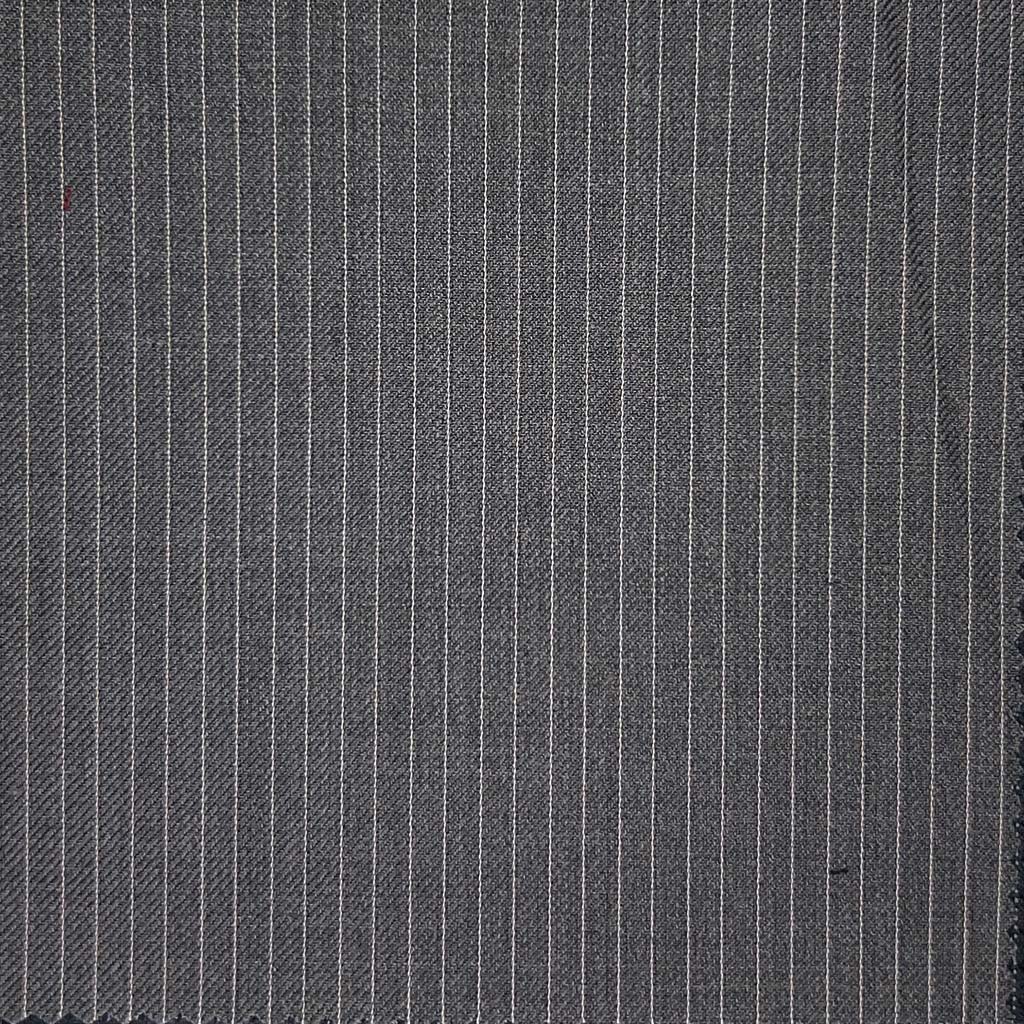 Westwood Hart Online Custom Hand Tailor Suits Sportcoats Trousers Waistcoats Overcoats Grey With Cream Narrow Pinstripes