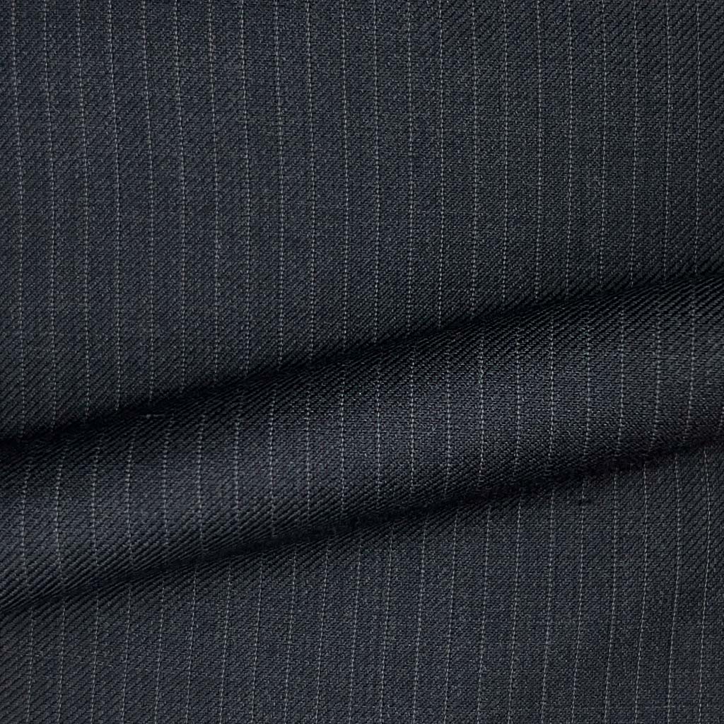 Westwood Hart Online Custom Hand Tailor Suits Sportcoats Trousers Waistcoats Overcoats Dark Grey Narrow Pinstripes