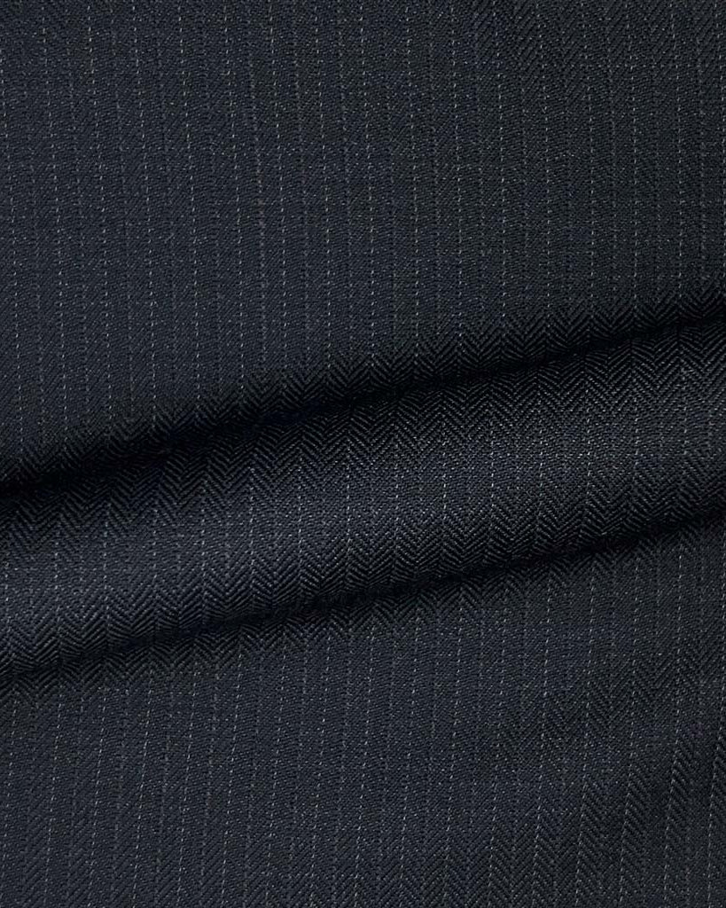 Westwood Hart Online Custom Hand Tailor Suits Sportcoats Trousers Waistcoats Overcoats Dark Chrcoal Grey Self Stripes
