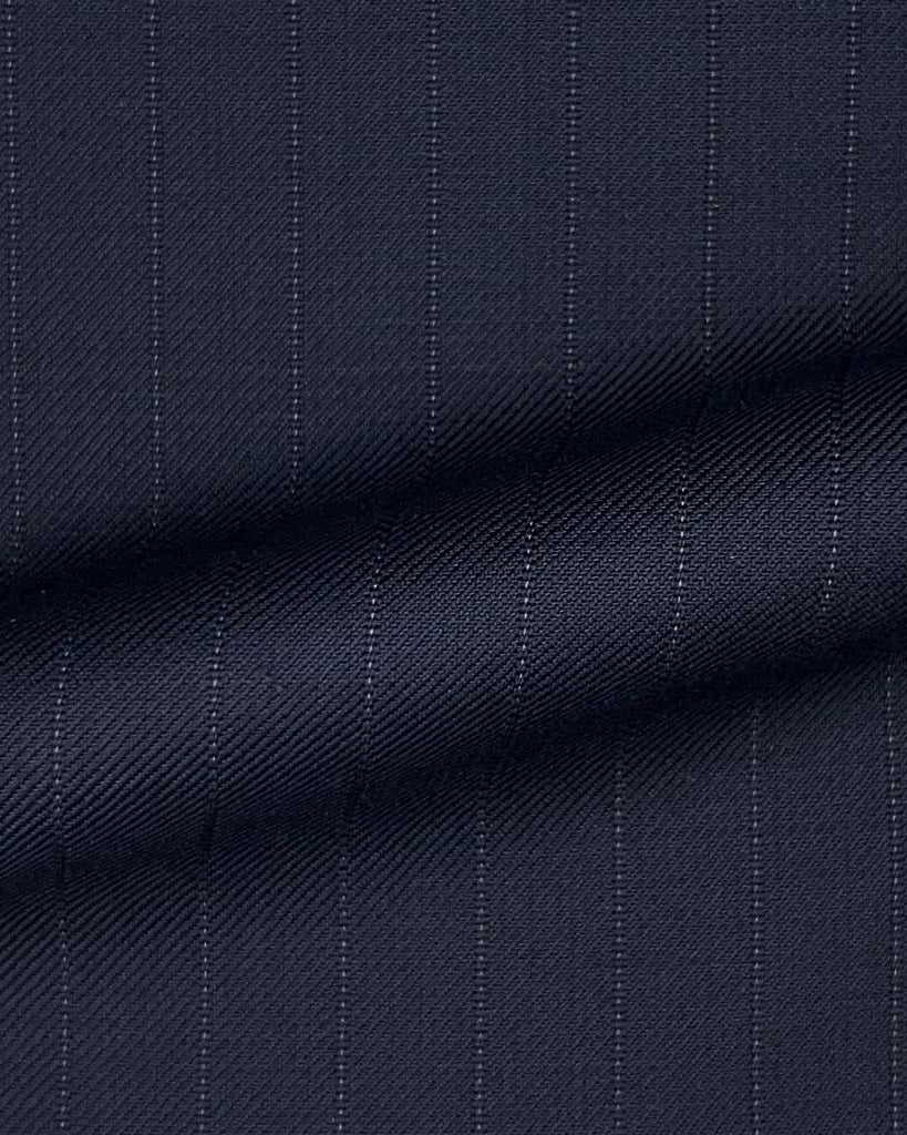 Westwood Hart Online Custom Hand Tailor Suits Sportcoats Trousers Waistcoats Overcoats Midnight Blue Pinstripes